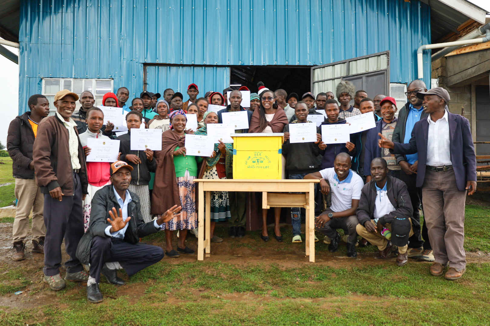 Celebrating milestones: 43 Ogiek youth graduate from modern beehive making.